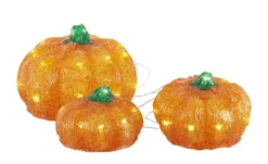 LED Kürbis, 3er Set