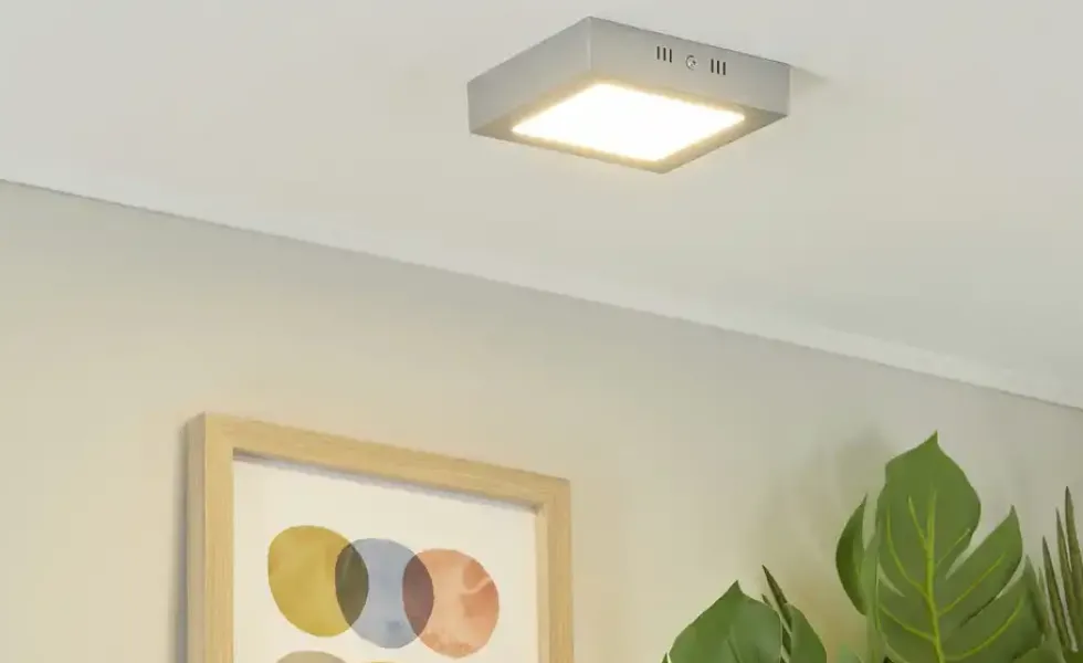LED-Panel, chrom matt ´klein ´