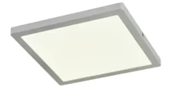 LED-Panel, chrom-matt, eckig