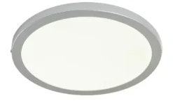 LED-Panel, chrom-matt, rund