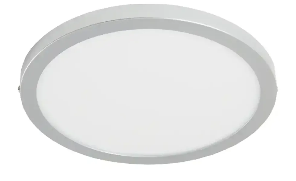 LED-Panel, chrom-matt, rund