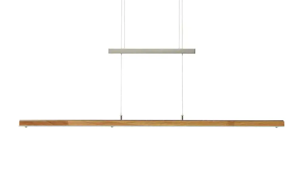 LED-Pendelleuchte, 1-flammig, Eiche natur