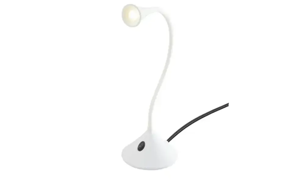 LED-Schreibtischleuchte, mit Flexarm weiß