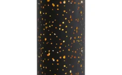 LED-Stehleuchte, 1-flammig, Stoff schwarz/gold
