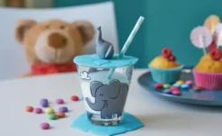 LEONARDO Kinder Trink - Set 9-tlg. Löwe / Krokodil / Elefant Bambini