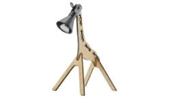 levelone Tischleuchte 1-flg.schwarz/Holz
