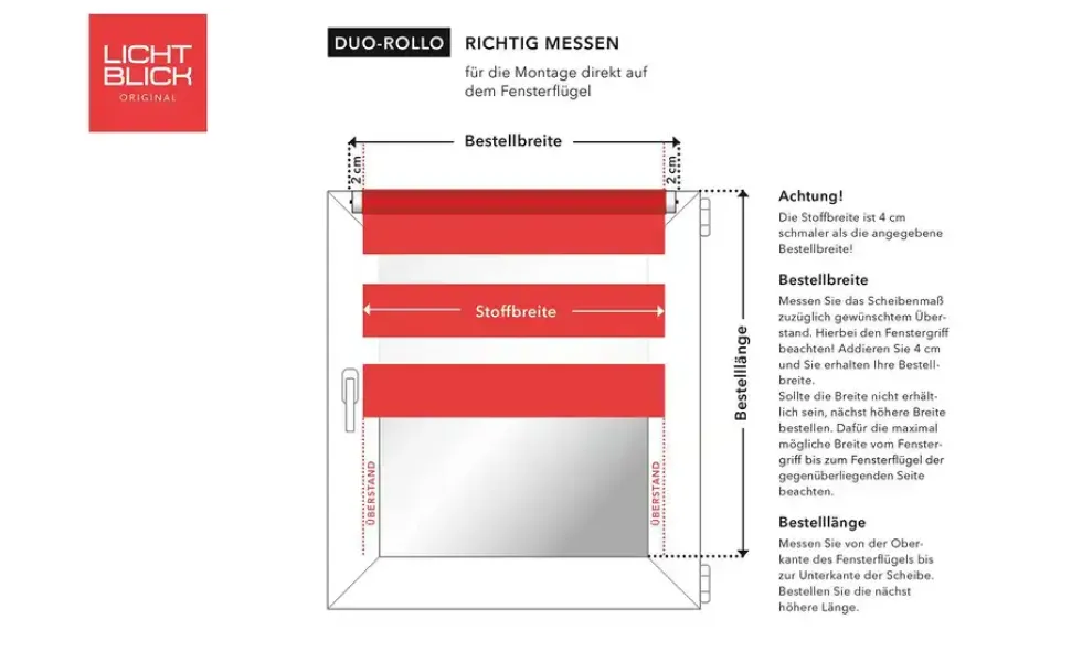 Lichtblick Klemmfixrollo
