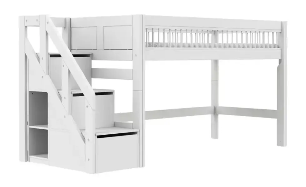 Lifetime Halbhohes Bett mit Treppe Breeze