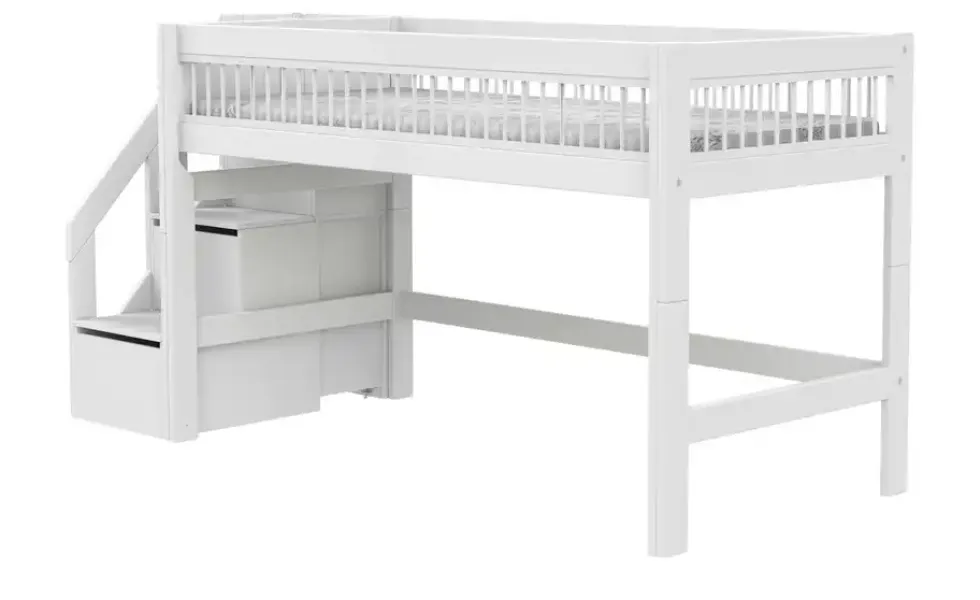 Lifetime Halbhohes Bett mit Treppe Breeze