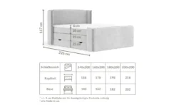 maison de rêve Boxspringbett mit Stauraum