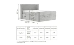 maison de rêve Boxspringbett mit Stauraum
