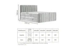 maison de rêve Boxspringbett mit Stauraum Novara