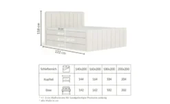 maison de rêve Boxspringbett mit Stauraum Novara