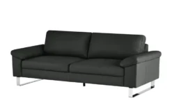 Max Schelling Ledersofa mit Kufengestell Maximum