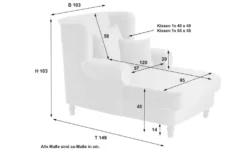 Max Winzer Big-Sessel Mareille