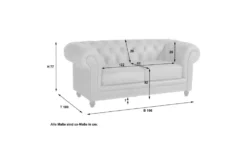 Max Winzer Chesterfieldsofa Einzelsofa