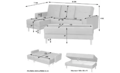 Max Winzer Ecksofa mit Hocker Just Cool
