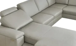 meinSofa Wohnlandschaft mit Sitz- und Rückenbezug aus Echtleder Samu-L