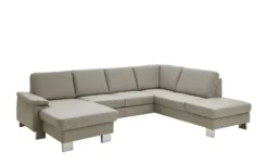 meinSofa Wohnlandschaft mit Sitz- und Rückenbezug aus Echtleder Samu-L