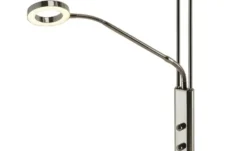 Meisterleuchten LED-Deckenfluter, 2-flammig, schwarz/chrom