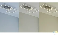 Meisterleuchten LED-Deckenleuchte, 2-flammig chrom mit Fernbedienung