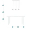 Meisterleuchten LED-Pendelleuchte, 6-flammig, nickel matt