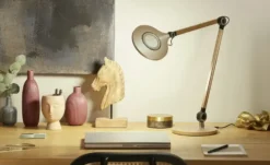 Meisterleuchten LED-Schreibtischleuchte, 1-flammig, Rosegoldfarben