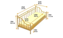 Metallbett-Gestell Luisa