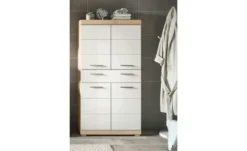 Midischrank SCHLOONSEE, Breite 74cm, 4 Türen, 1 Schubkasten, 4 Fächer, MDF-Front, in verschiedenen Farben erhältlich, Badmöbel, Badschrank, Schrank, Bad Schloonsee