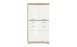Midischrank SCHLOONSEE, Breite 74cm, 4 Türen, 1 Schubkasten, 4 Fächer, MDF-Front, in verschiedenen Farben erhältlich, Badmöbel, Badschrank, Schrank, Bad Schloonsee