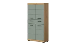 Midischrank SCHLOONSEE, Breite 74cm, 4 Türen, 1 Schubkasten, 4 Fächer, MDF-Front, in verschiedenen Farben erhältlich, Badmöbel, Badschrank, Schrank, Bad Schloonsee