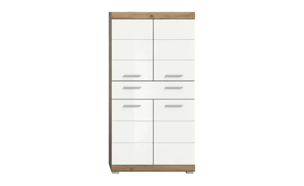 Midischrank WALDSEE, Breite 74cm, 4 Türen, 1 Schubkasten, 4 Fächer, MDF-Front, in verschiedenen Farben erhältlich, Badmöbel, Badschrank, Schrank, Bad Waldsee
