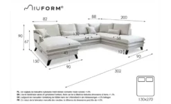 Miuform Wohnlandschaft mit Schlaffunktion Charming Charlie