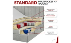 Motor Boxspringbett mit Bettkasten Elektro