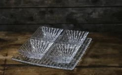 Nachtmann Servierset, 5er Set 1 Platte und 4 Schälchen Bossa Nova