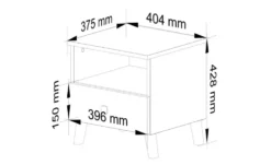 Nachttisch 40 cm breit Lina