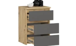 Nachttisch mit 3 Schubladen Carlo