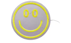 Neon Wanddekoration Smiley