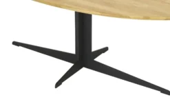 Ovaler Couchtisch Eichetischplatte Vulcano