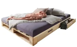 Palettenbett mit Stauraum Dallas