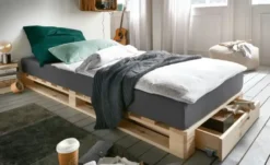 Palettenbett mit Stauraum Dallas