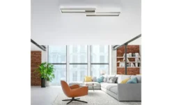 Paul Neuhaus LED-Deckenleuchte, 2-flammig, Nickel-matt