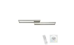 Paul Neuhaus LED-Deckenleuchte, 2-flammig, Nickel-matt