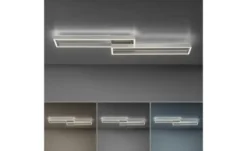 Paul Neuhaus LED-Deckenleuchte, 2-flammig, Nickel-matt