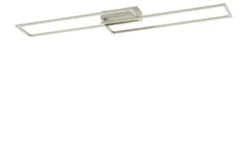Paul Neuhaus LED-Deckenleuchte, 2-flammig, Nickel matt