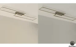 Paul Neuhaus LED-Deckenleuchte, 2-flammig, Nickel matt