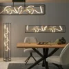 Paul Neuhaus LED-Pendelleuchte, schwarz/goldfarben Selina
