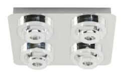 Paul Neuhaus Smart Home-Deckenleuchte, 4-flammig, chrom