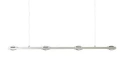 Paul Neuhaus Smart Home-Pendelleuchte, 8-flammig, Nickel matt