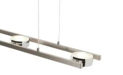 Paul Neuhaus Smart Home-Pendelleuchte, 8-flammig, Nickel matt